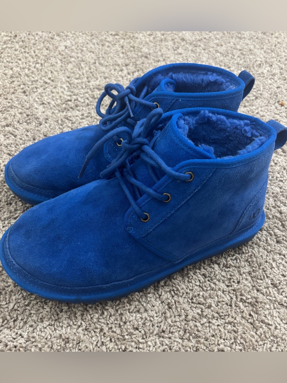 Ugg Neumel chukka lace up boot Royal blue men’s 9
